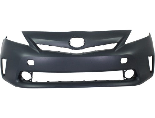 TOYOTA PRIUS V 2014 BUMPER FRONT PRIMED W/O SENSOR W/O WASHER HOLE TO1000388 - Moe's Auto Parts