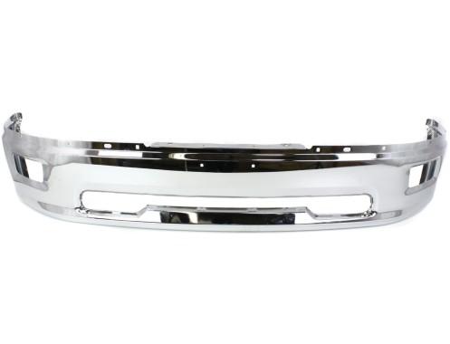 DODGE DODGE RAM1500 2010 BUMPER FRONT FACE BAR CHROME W/FOG LAMP HOLE W/O