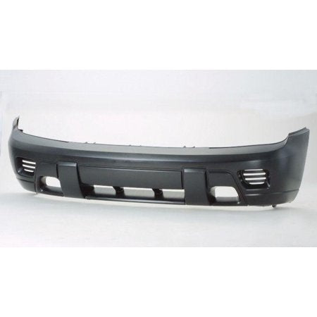 CHEVROLET TRAILBLAZER 2002 BUMPER FRONT UPPER PRIMED LOWER TEXTURED W/O FOG LAMP