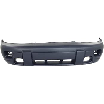 CHEVROLET TRAILBLAZER 2002 BUMPER FRONT SMOOTH-PRIMED W/O FOG LAMP HOLE