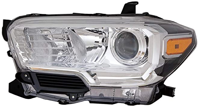 TOYOTA TACOMA PICKUP 2WD 2019 HEAD LAMP LH CHROME W/FOG W/O LED DRL HQ