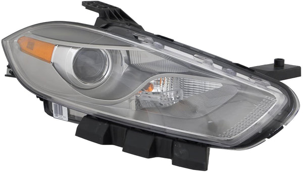 DODGE DART 2014 HEAD LAMP RH XENON W/BLACK TRIM HQReturn Restriction