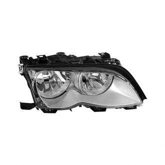 BMW 3 SERIES SEDAN (1999-) 2004 HEAD LAMP RH CHROME HALOGEN HQ BM2503165