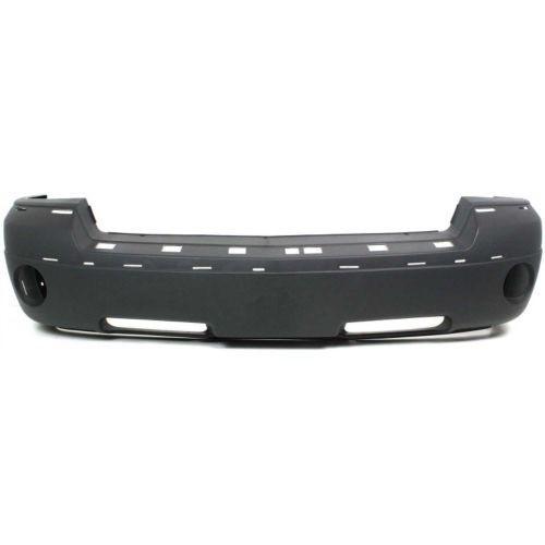 DODGE DURANGO 2002 BUMPER FRONT TOP TEXURED LOWER SMOOTH W/FOG LAMP HOLE CAPA