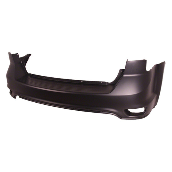 DODGE JOURNEY 2014 BUMPER REAR UPPER PRIMED W/O SENSOR W/REFLECTOR