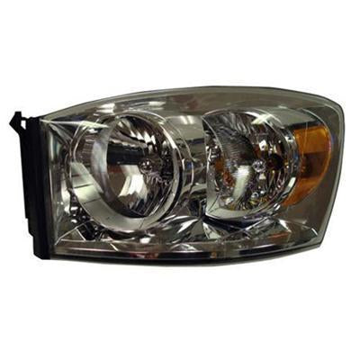 DODGE PICKUP DODGE RAM1500 2007 HEAD LAMP LH W/O LOWER AMBER HQ