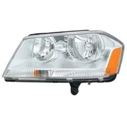 DODGE AVENGER 2013 HEAD LAMP LH CHROME HOUSING HQ