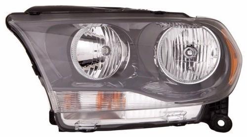 DODGE DURANGO 2012 HEAD LAMP LH HALOGEN BLACK TRIM HQ