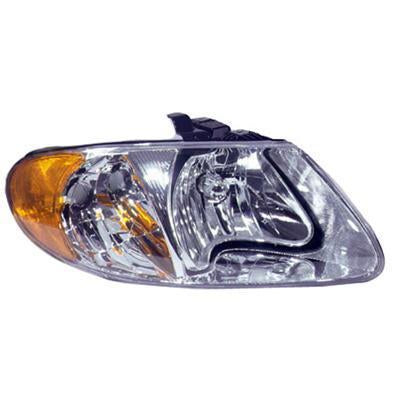 DODGE CARAVAN 2002 HEAD LAMP RH EXCEPT 05-06 TOWN AND COUNTRY WITH LONG