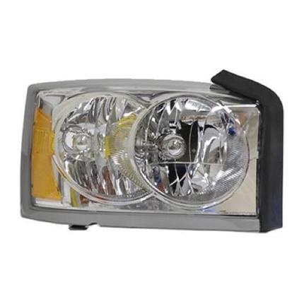 DODGE DAKOTA PICKUP 2005 HEAD LAMP RH (W/O BLACK BEZEL)