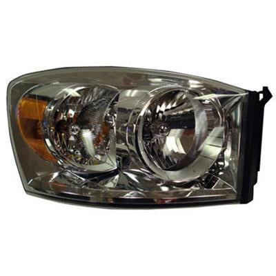 DODGE PICKUP DODGE RAM MEGA CAB 2009 HEAD LAMP RH W/O LOWER AMBER HQ