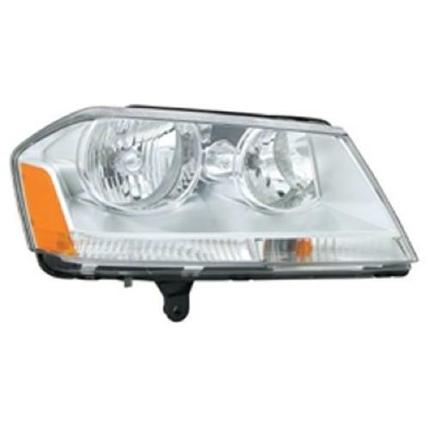 DODGE AVENGER 2013 HEAD LAMP RH CHROME HOUSING HQ