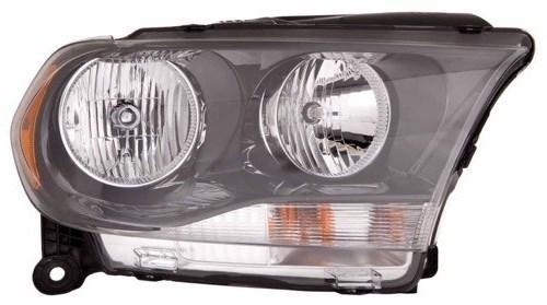 DODGE DURANGO 2012 HEAD LAMP RH HALOGEN BLACK TRIM HQ