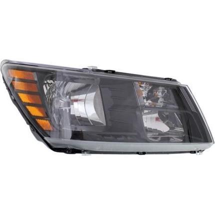 DODGE JOURNEY 2016 HEAD LAMP RH HALOGEN W/BLACK TRIM HQ