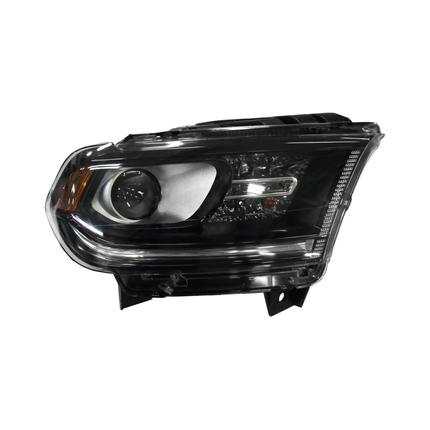 DODGE DURANGO 2016 HEAD LAMP RH W/O LED LAMP BLACK TRIM HQ