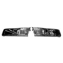 FORD F150 POLICE RESPONDER 2019 BUMPER REAR FACE BAR LH/RH (SET) CHROME W/O SENSOR