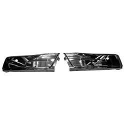 FORD F150 2016 BUMPER REAR FACE BAR LH/RH (SET) CHROME W/SENSOR