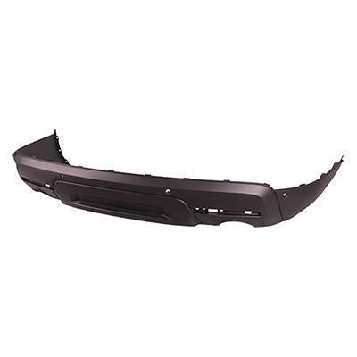 FORD EXPLORER POLICE INTERCEPTOR 2015 BUMPER REAR LOWER TEXTURED W/O TOW W/SENSOR CAPA