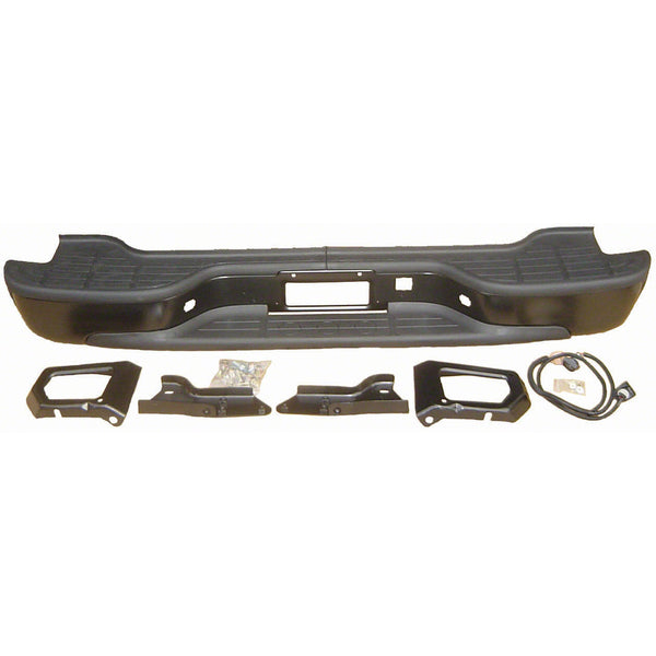 CHEVROLET SUBURBAN 2000 BUMPER ASSY REAR (STEP BUMPER) BLACK PTM