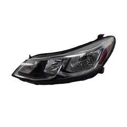 CHEVROLET CRUZE SEDAN 2017 HEAD LAMP LH HALOGEN W/O DRL W/O PROJECTOR