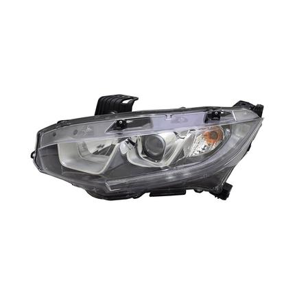 HONDA CIVIC SEDAN 2017 HEAD LAMP LH HALOGEN HO2502173U