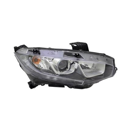 HONDA COUPE 2017 HEAD LAMP RH HALOGEN HO2503173V