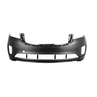 KIA SEDONA 2016 BUMPER FRONT PRIMED W/O PARK ASSIST L/LX/EX/SX CAPA KI1000171C