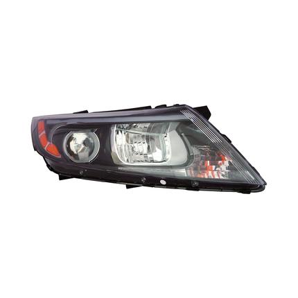 KIA OPTIMA (2014-) 2014 HEAD LAMP RH HALOGEN BLACK BEZEL W/LED USA BUILT HQ