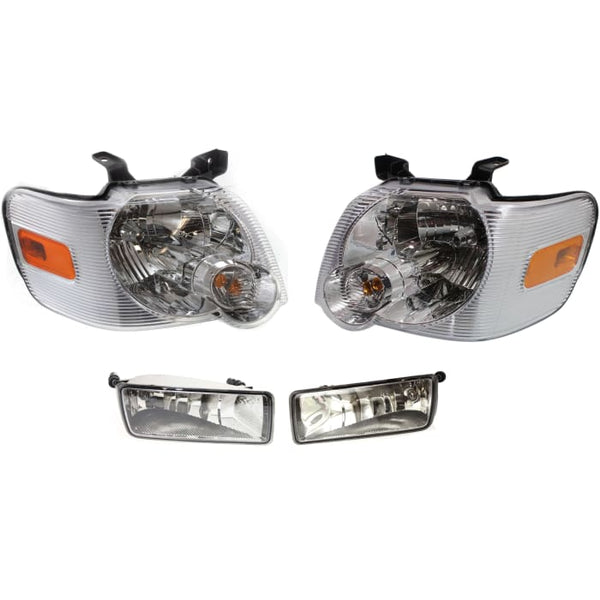 FORD EXPLORER EDDIE BAUER 2008 HEAD LAMP LH CLEAR LENS HQ