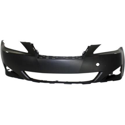 LEXUS IS250 SEDAN 2007 BUMPER FR PRIMED W/O SENSOR HOLE W/WASHER HOLE CAPA LX1000162C