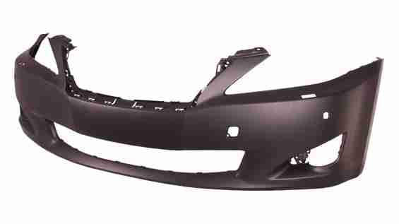 LEXUS IS250 SEDAN 2009 BUMPER FR PRIMED W/WASHER HOLE W/SENSOR HOLE LX1000205