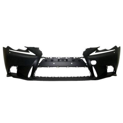 LEXUS IS300 2016 BUMPER FR PRIMED BLACK W/F SPORT/HEAD LAMP WASHER LX1000256