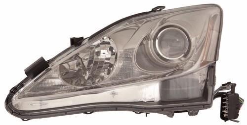 LEXUS IS350 SEDAN 2006 HEAD LAMP LH HALOGEN W/O AUTO LEVELING HQ