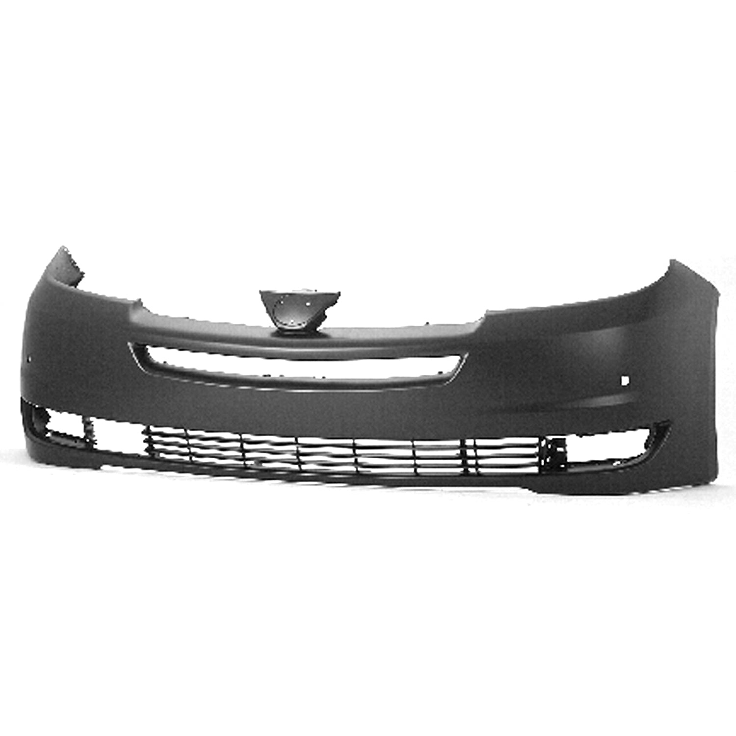 TOYOTA SIENNA 2004 BUMPER FRONT PRIMED W/RADAR/SENSOR HOLE CAPA TO1000269C - Moe's Auto Parts