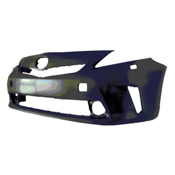 TOYOTA PRIUS V 2014 BUMPER FRONT PRIMED W/SENSOR W/O WASHER HOLE CAPA TO1000389C - Moe's Auto Parts