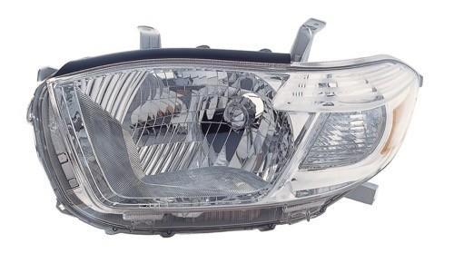 TOYOTA HIGHLANDER 2008 HEAD LAMP LH BASE-LTD-SE MODELS HQ