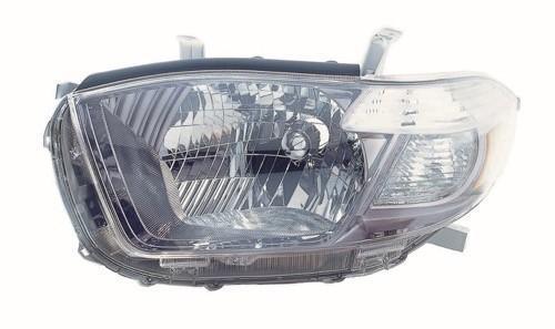 TOYOTA HIGHLANDER 2010 HEAD LAMP LH SPORT MODEL W/SMOKED LENS HQ