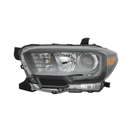 TOYOTA TACOMA PICKUP 2WD 2019 HEAD LAMP LH W/LED FOG LAMP BLACK BEZEL HQeturn