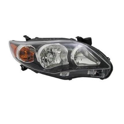 TOYOTA COROLLA SEDAN 2012 HEAD LAMP RH US BUILT BLACK BEZEL S/SRX