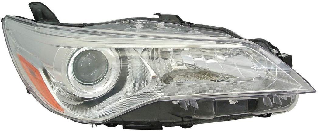 TOYOTA CAMRY 2016 HEAD LAMP RH HALOGEN LE/XLE CHROME BEZEL W/O LED KENTUCKY TO2503222U