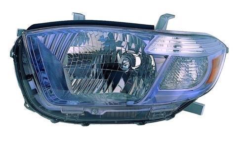 TOYOTA HIGHLANDER HYBRID 2010 HEAD LAMP LH HQ