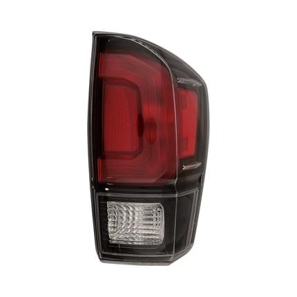 TOYOTA TACOMA PICKUP 2WD 2018 TAIL LAMP RH BLACK BEZEL HQ