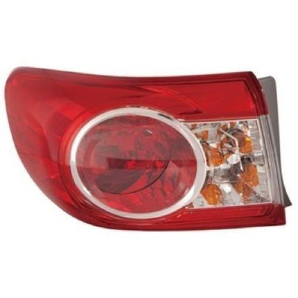 TOYOTA COROLLA SEDAN 2012 TAIL LAMP LH CANADA BUILT