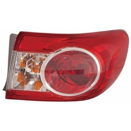 TOYOTA COROLLA SEDAN 2012 TAIL LAMP RH CANADA BUILT HQ