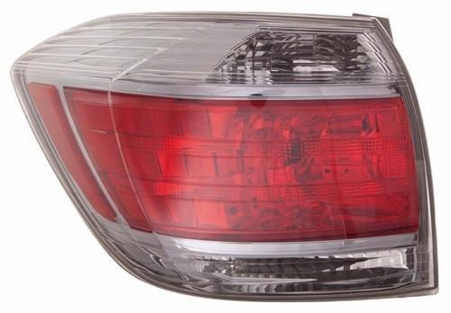 TOYOTA HIGHLANDER HYBRID 2012 TAIL LAMP LH HQ