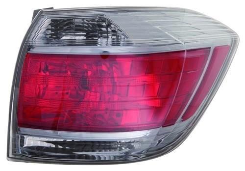 TOYOTA HIGHLANDER HYBRID 2011 TAIL LAMP RH HQ