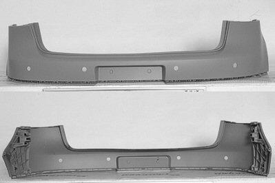 VOLKSWAGEN RABBIT 2009 BUMPER RR PRIMED W/SENSOR HOLE VW1100172