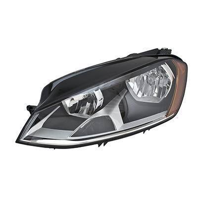 VOLKSWAGEN GOLF SPORTWAGEN 2016 HEAD LAMP LH HALOGEN FROM 6/30/14