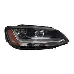 VOLKSWAGEN JETTA (TYPE_6) 2018 HEAD LAMP RH HALOGEN W/O DIRECTIONAL BEAM SDN HQ