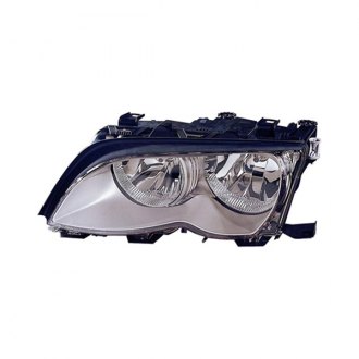 BMW 3 SERIES WAGON 2002 HEAD LAMP RH CHROME HALOGEN HQ BM2503165